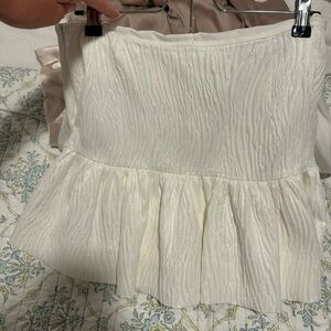 Zara White Mini Skirt